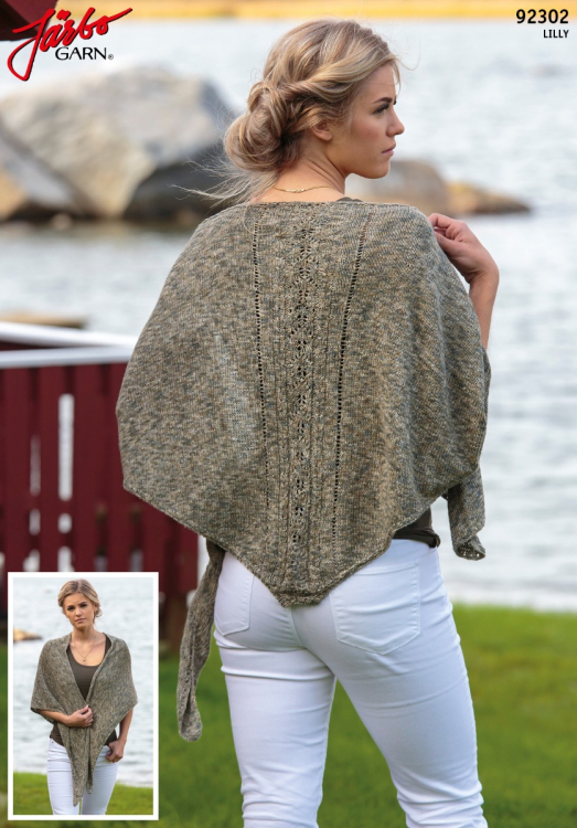 Trekantssjal med mönster