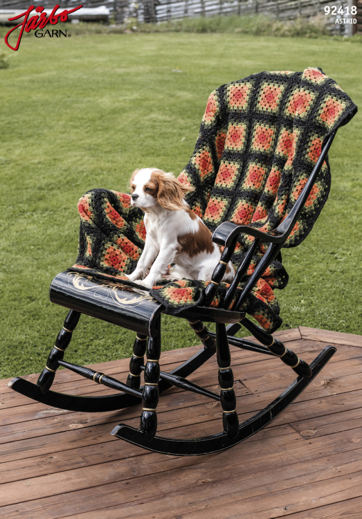 Pläd i mormorsrutor