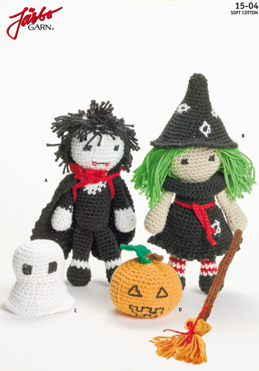 Spöklika små halloweendockor