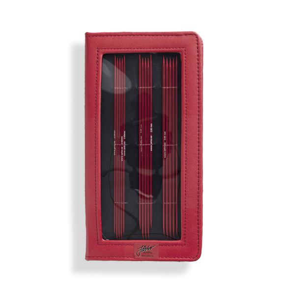 Järbo Röd - Set med strumpstickor (5 st, 20 cm)