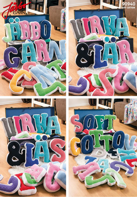 Virkade bokstäver - amigurumi