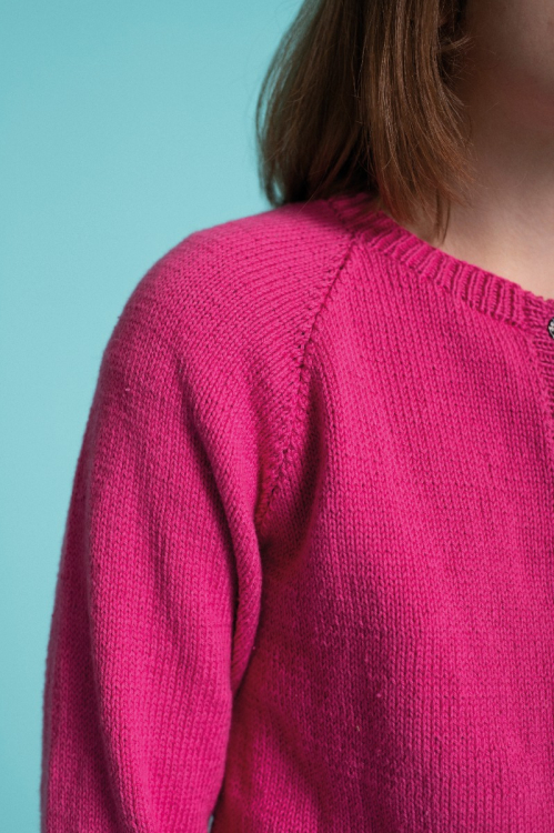 Barnkofta med rund hals 