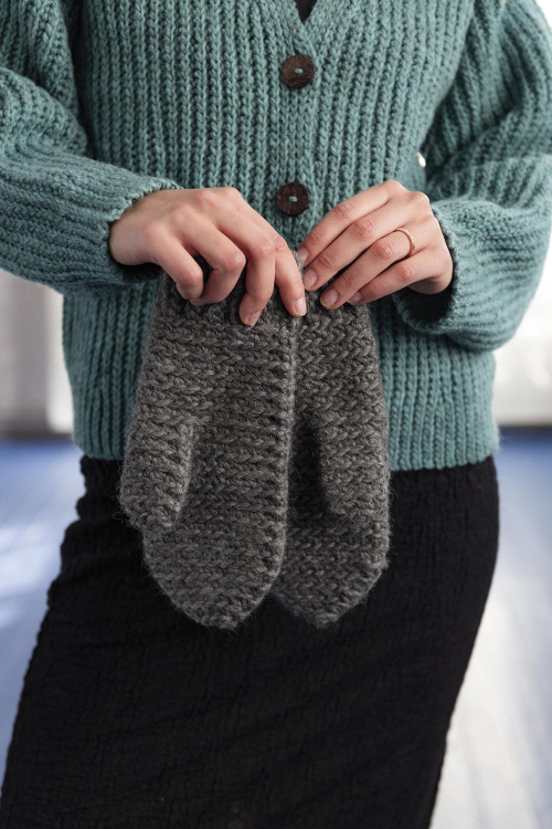 Konstnär - virkade vantar