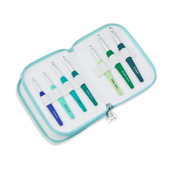 KnitPro Waves 2.0 Grande - Set med virknålar (14 st)