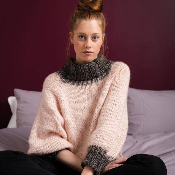 Mönster - Ravenna stickad tröja - Dam | Eddna SE