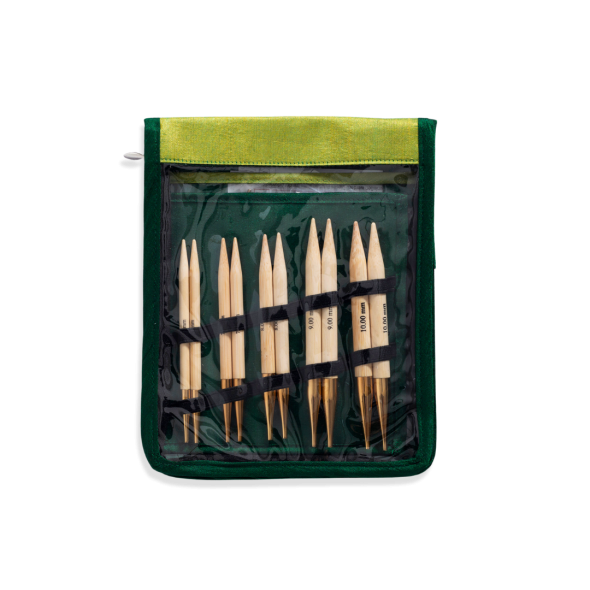 KnitPro Bamboo Chunky - Set med ändstickor (5 par, 13 cm)