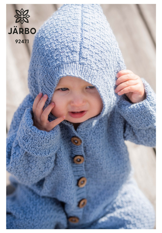 Betty - babyoverall i mosstickning