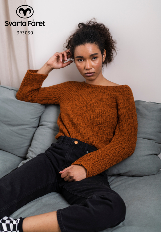 Mönster - Sasso - strukturstickad tröja - Dam | Eddna SE