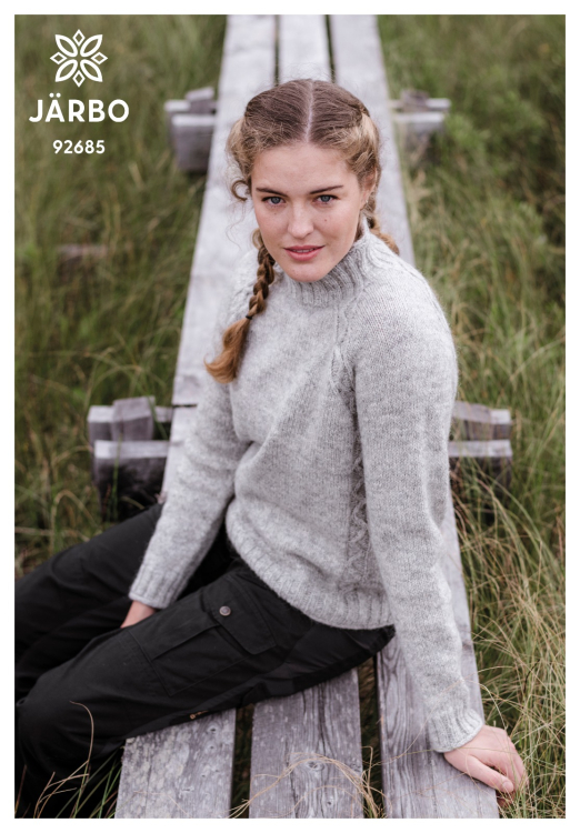 Mönster - Toften damtröja med raglanärm | Eddna SE