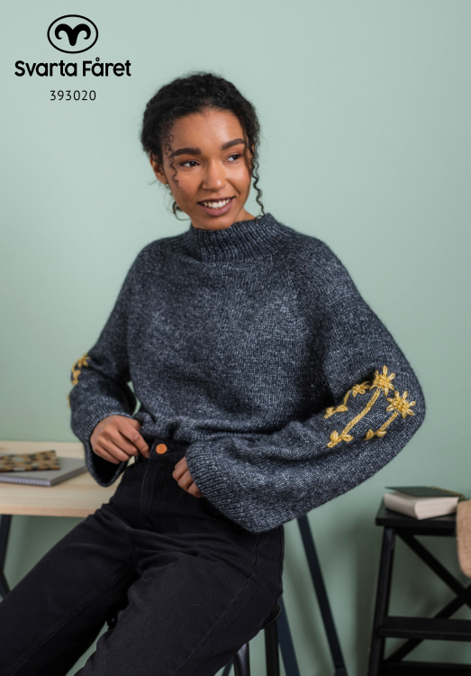 Mönster - Palermo – stickad tröja med broderade ärmar | Eddna SE