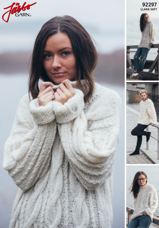 Stor tröja med flätor