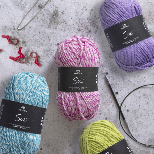 Sox 50g - blandgarn från Svarta Fåret | Eddna SE