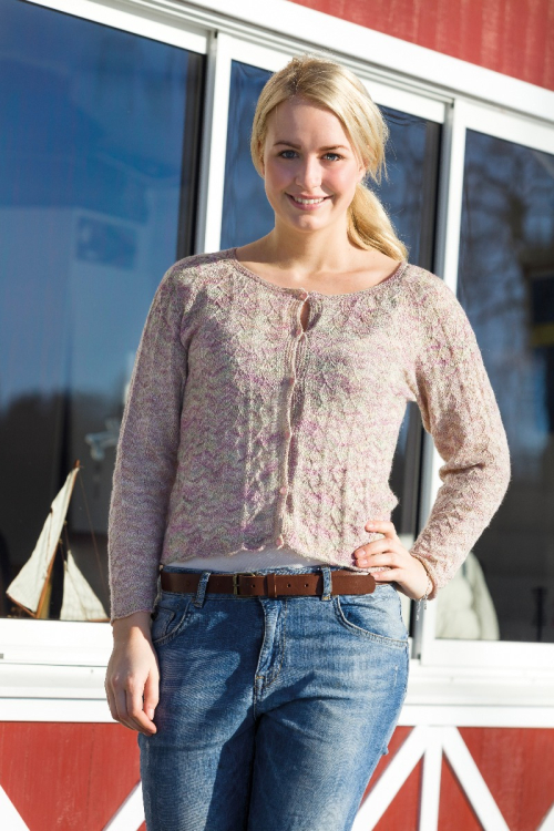 Damkofta - tunn med knappar