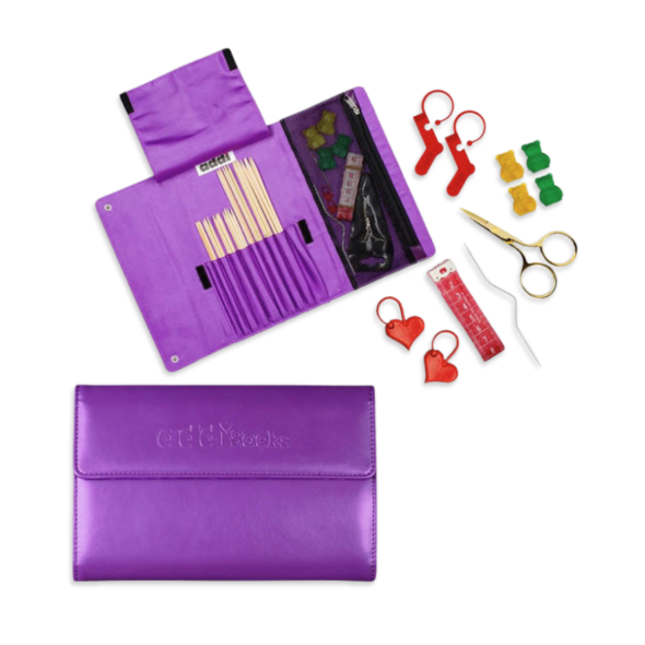 addiSocks Woolly Hugs - Set med strumpstickor (8 st, 15 & 20 cm)