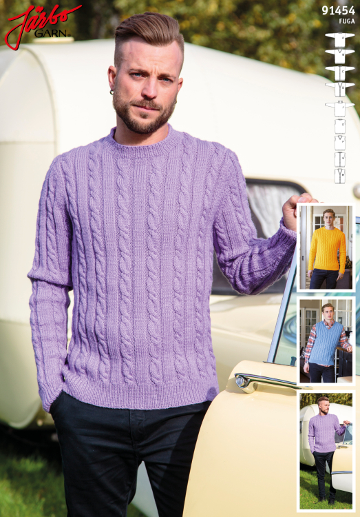 Rocky - tröja med flätor och isatt ärm