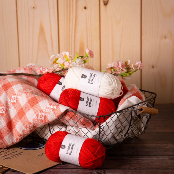 Garnpaket Sommarkoftan: Körsbär