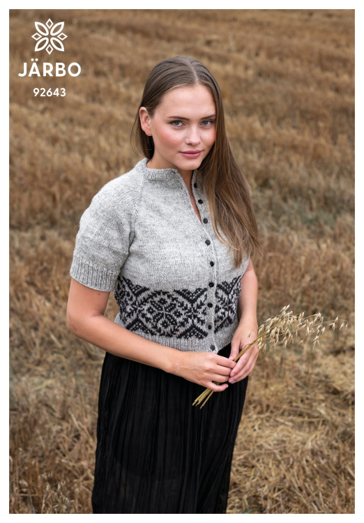 Mönster - Ovansjö kofta med mönsterbård - Dam | Eddna SE