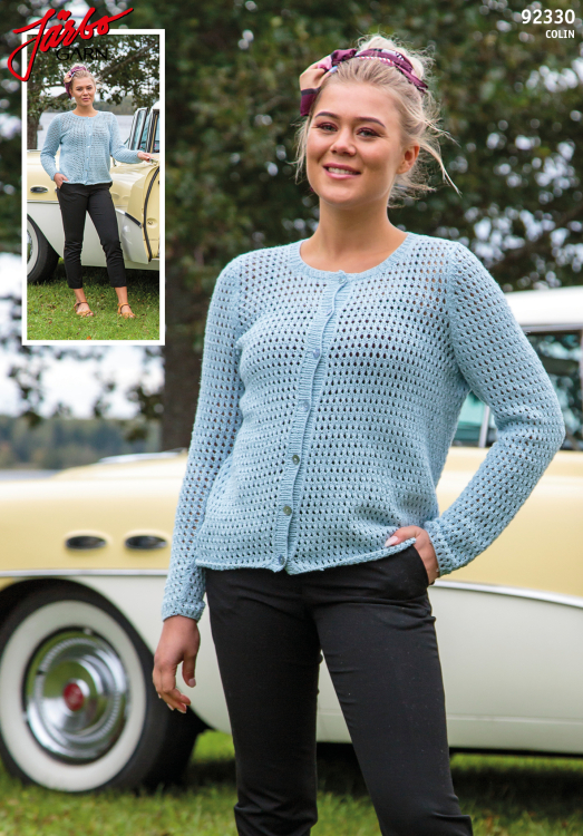 Stina - hålmönstrad kofta