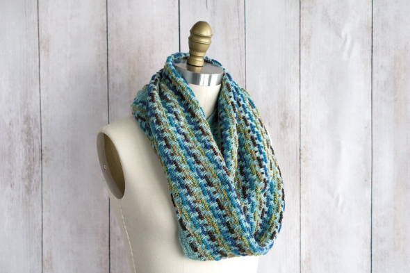 Trolley tracks infinity scarf