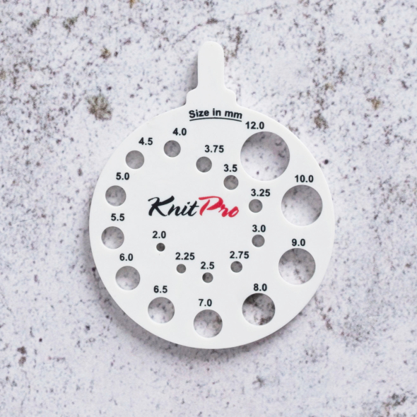Stickmått runt - Vit