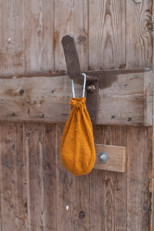 Projektpåse med spetsmönster