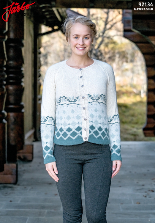 Anemone - mönsterstickad kofta