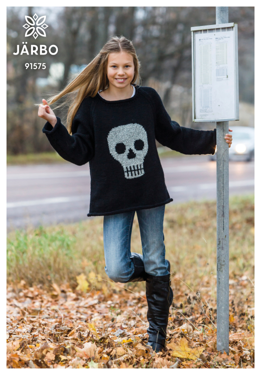 Döskalletröja i reflexgarn