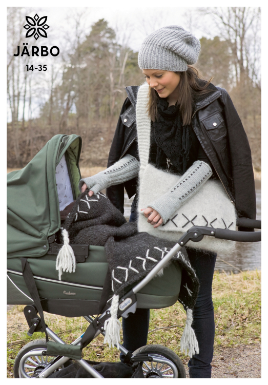 Kudde, pläd, tovad väska, mössa och torgvante