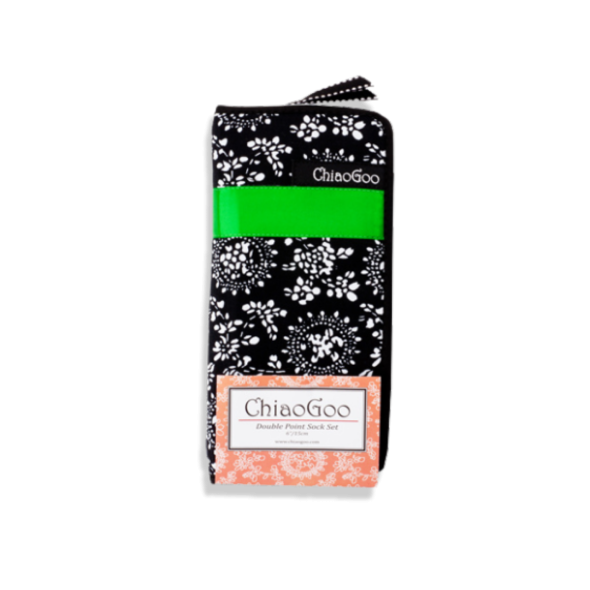 ChiaoGoo Bamboo - Set med strumpstickor (5 st, 15 cm)