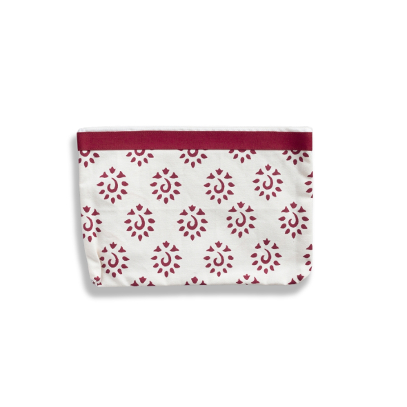 Väska med dragkedja - Stor röd