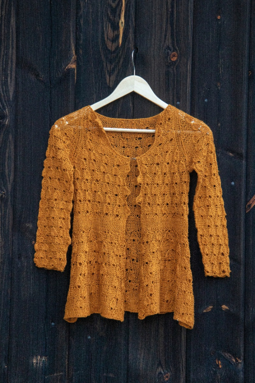 Märta - spetsstickad barnkofta