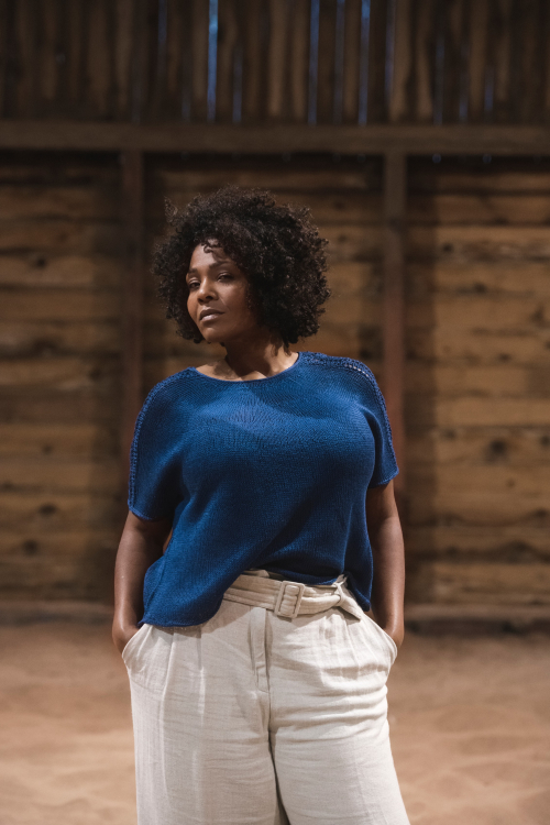 Siw - damtopp med spets på axlarna