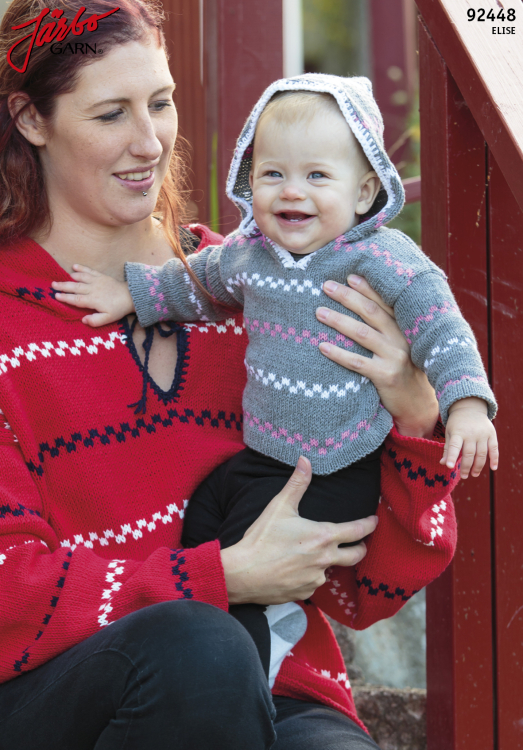 Sally - pippitröja med huva till baby