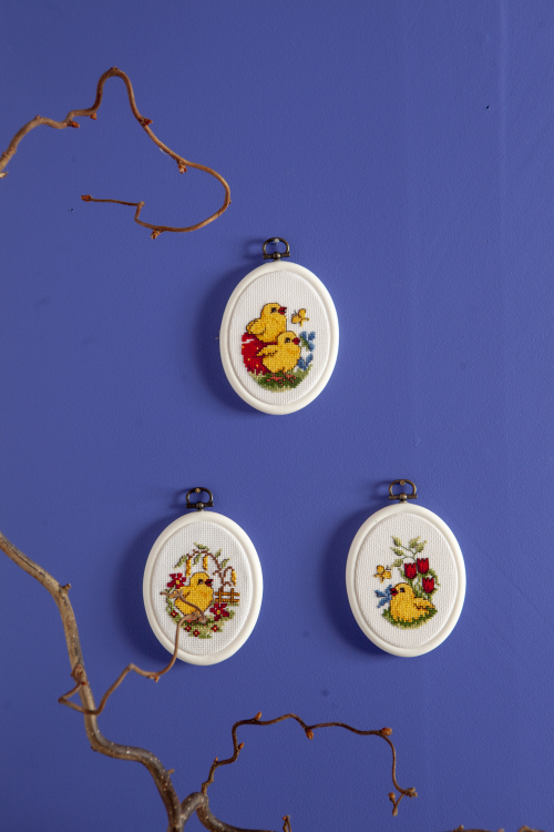 Nyfikna kycklingar - 3 pack tavlor | Eddna SE