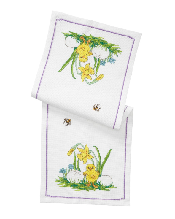 Kyckling och påsklilja - löpare | Eddna SE