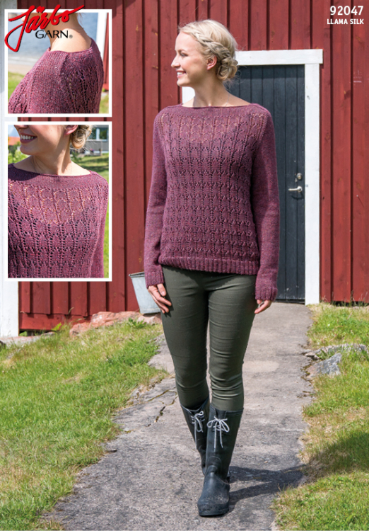 Cherry - damtröja med mönster