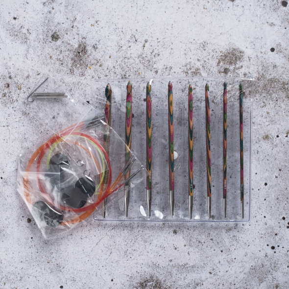 KnitPro Symfonie - Set med tunisiska virknålar (8 st)