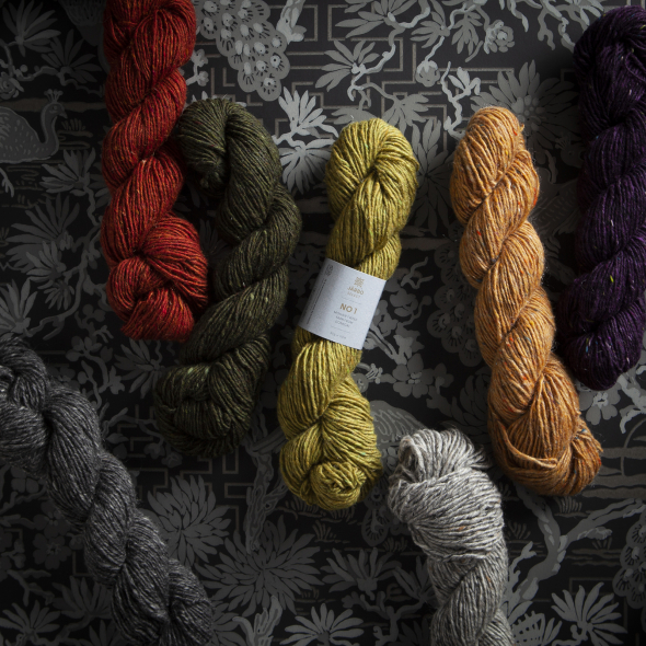 No 1 - Mohair Tweed - merinoull från Järbo Select | Eddna SE