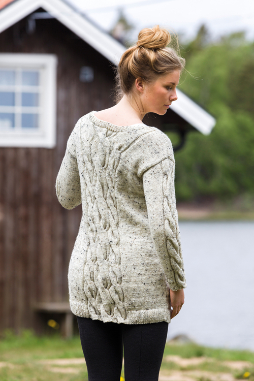 Långkofta med snurrkrage