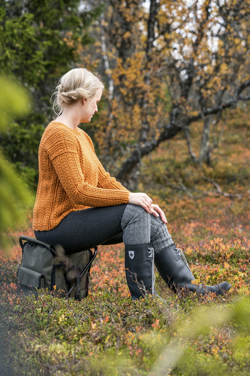 Damtröja med spetsmönster