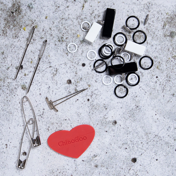 ChiaoGoo Forte 2.0 - Lyxigt set med ändstickor (14 par, 13 cm)