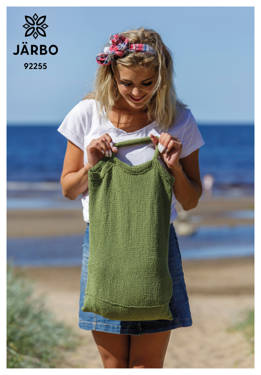 Stickade och virkade bärkassar