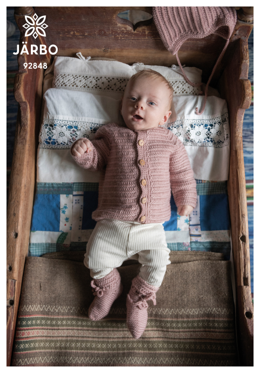 Mönster - Åker - virkad babykofta | Eddna SE