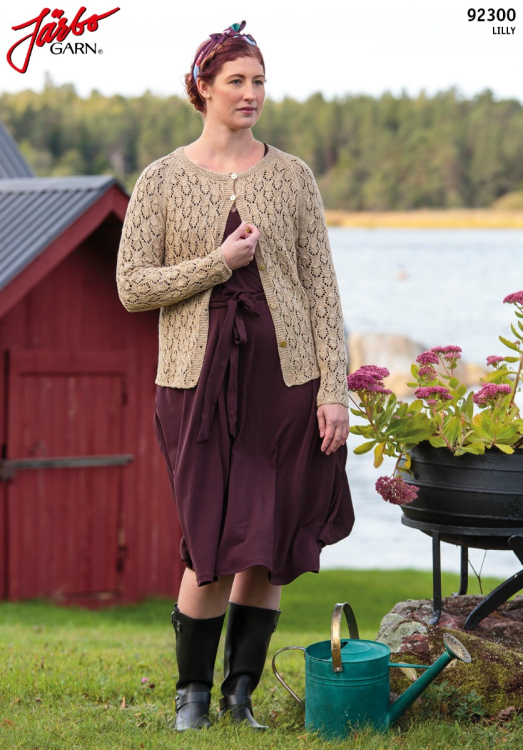 Lilian – mönsterstickad damkofta