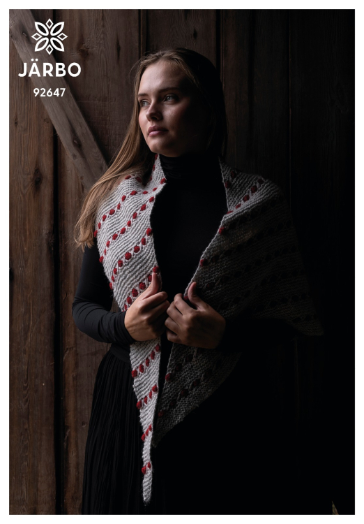 Mönster - Hemtrakt sjal med strukturpartier - Accessoarer | Eddna SE