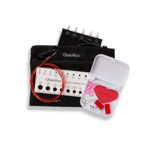 ChiaoGoo TWIST Mini - Set med ändstickor (5 par, 13 cm)