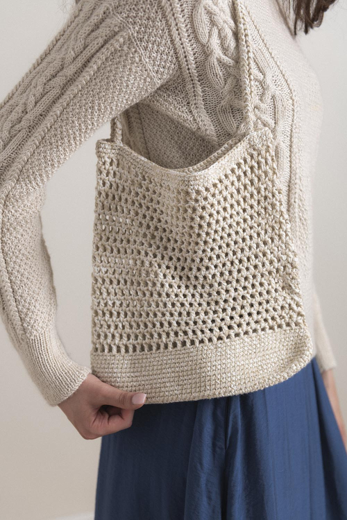 Strand - virkad väska