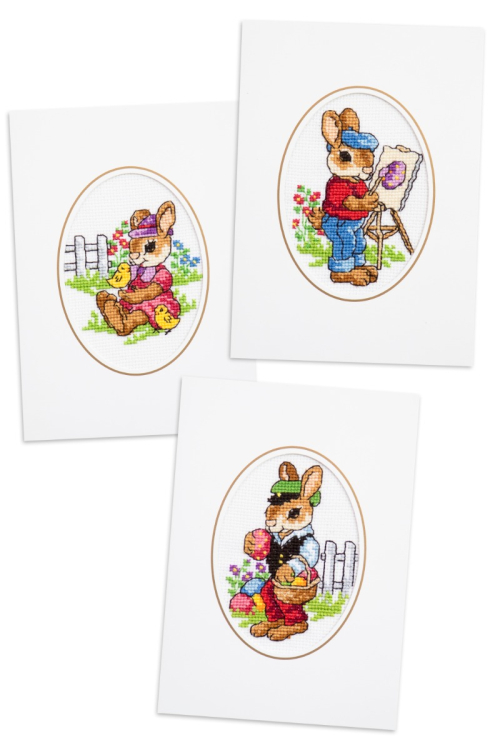 Påskharar - 3 pack kort | Eddna SE