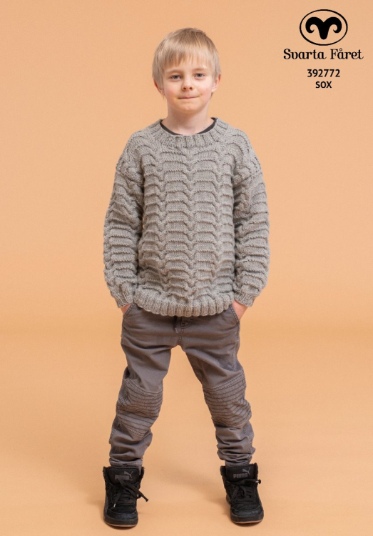 Strukturmönstrad barntröja