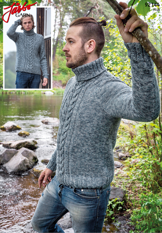 Carl – herrtröja med flätor